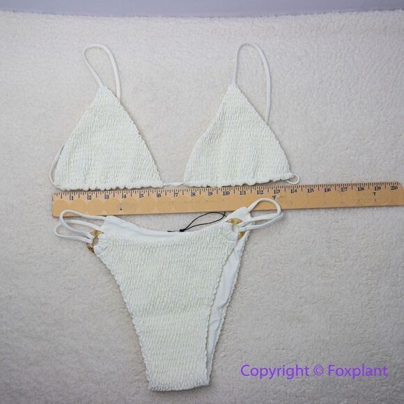 New Set! Free People x Aila Blue white bikini, size XL - Picture 7 of 12